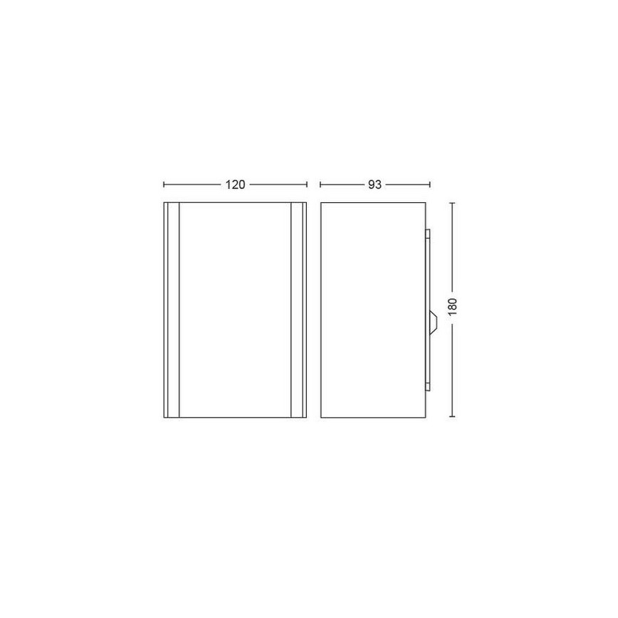 LED RGBW Dimbar vägglampa utomhus Hue RESONATE 2xLED/8W/230V 2000-6500K IP44