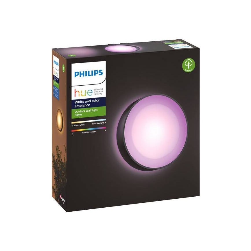 Philips - LED RGBW Dimbar vägglampa utomhus Hue DAYLO LED/15W/230V 2000-6500K IP44