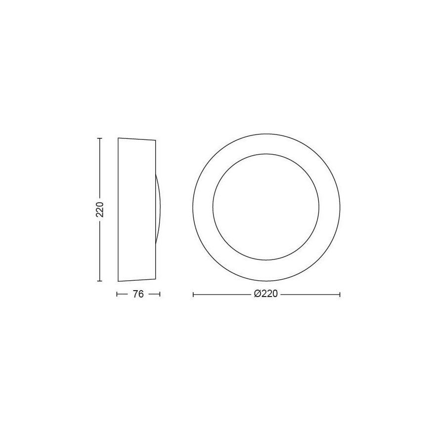 Philips - LED RGBW Dimbar vägglampa utomhus Hue DAYLO LED/15W/230V 2000-6500K IP44