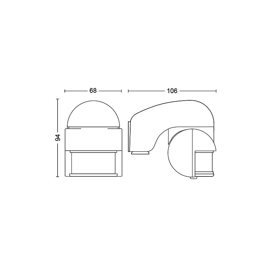 Philips - Utomhusrörelsesensor IP44 grå