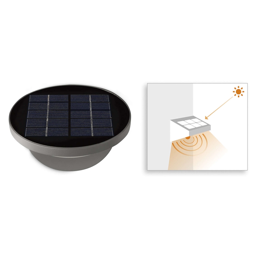 Philips 17808/87/16 - LED Solarlampa med rörelse- och skymningssensor MYGARDEN DUSK 1xLED/1W/3,7V 2200 mAh IP44