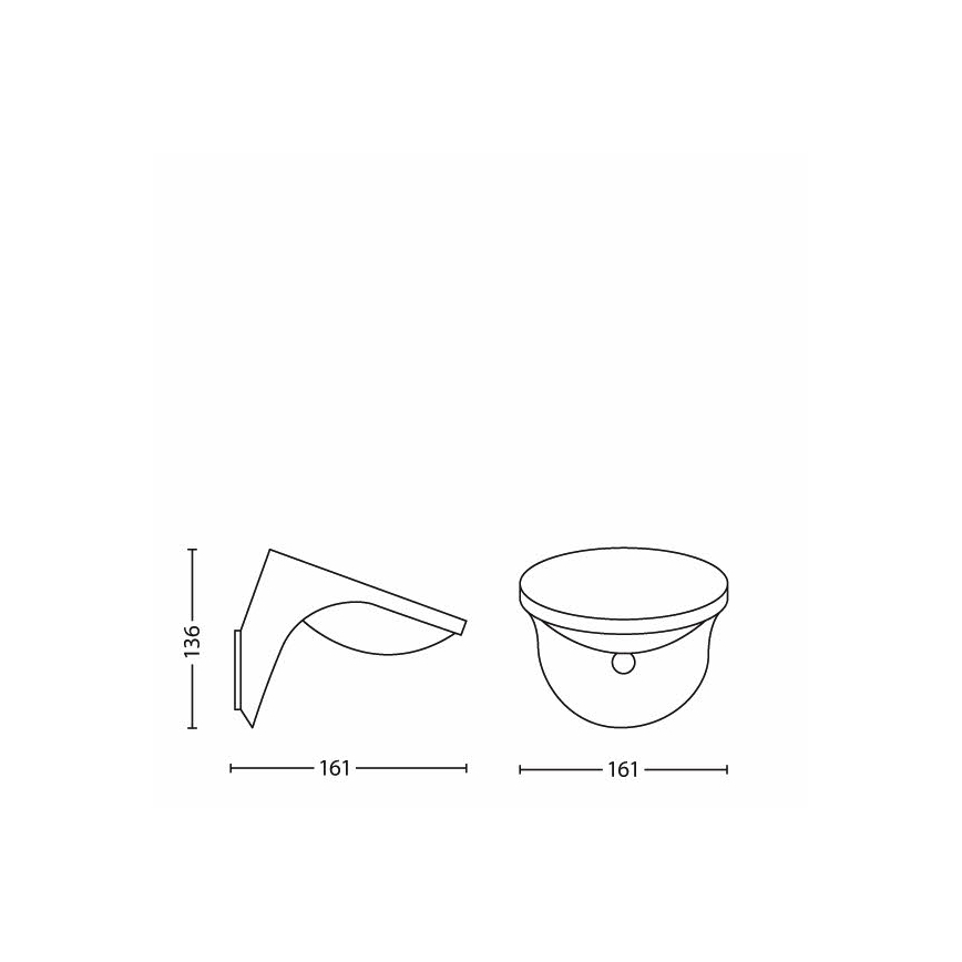 Philips 17808/87/16 - LED Solarlampa med rörelse- och skymningssensor MYGARDEN DUSK 1xLED/1W/3,7V 2200 mAh IP44