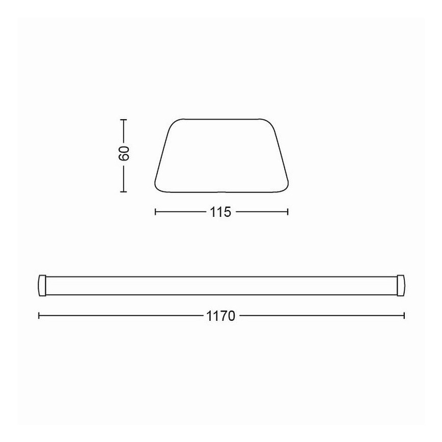 Philips 31245/31/P3 - LED köksbelysning bänk SOFTLINE LED/50W/230V 4000K