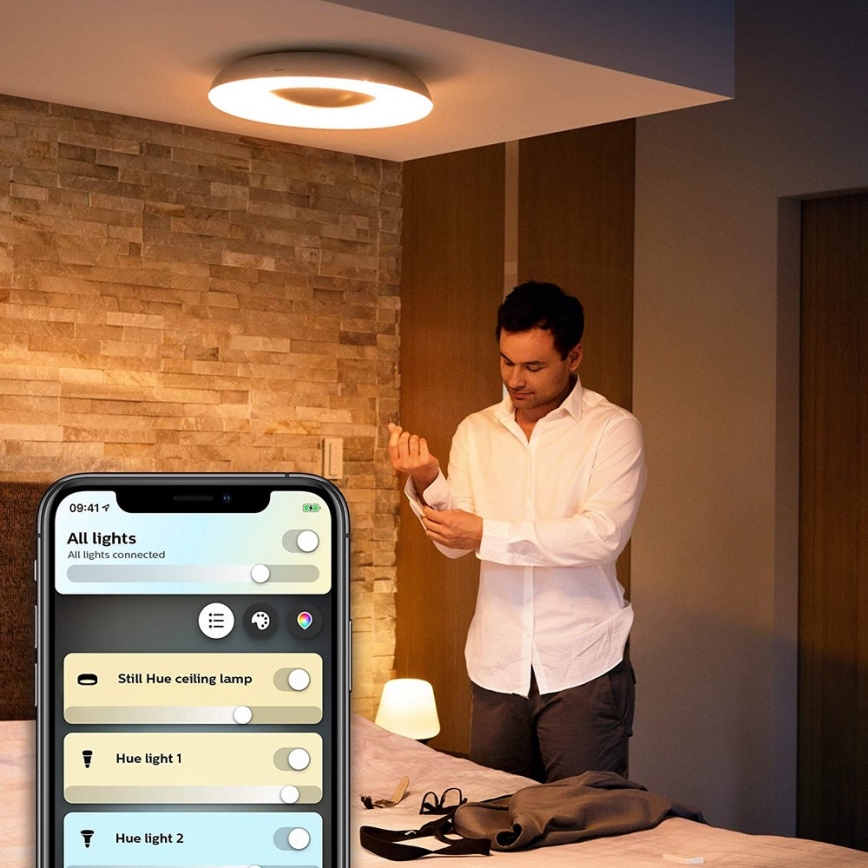 Philips - LED dimbar belysningsarmatur Hue STILL LED/27W/230V + fjärrkontroll