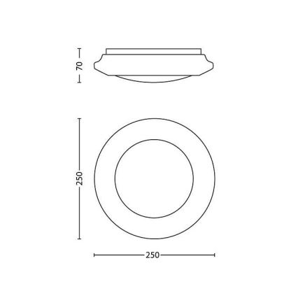 Philips - LED taklampa LED/6W/230V 2700K