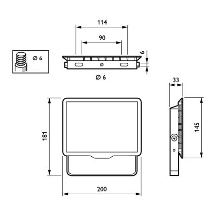 Philips 3389/58/99 - LED Strålkastare DECOFLOOD LED/50W/230V IP65