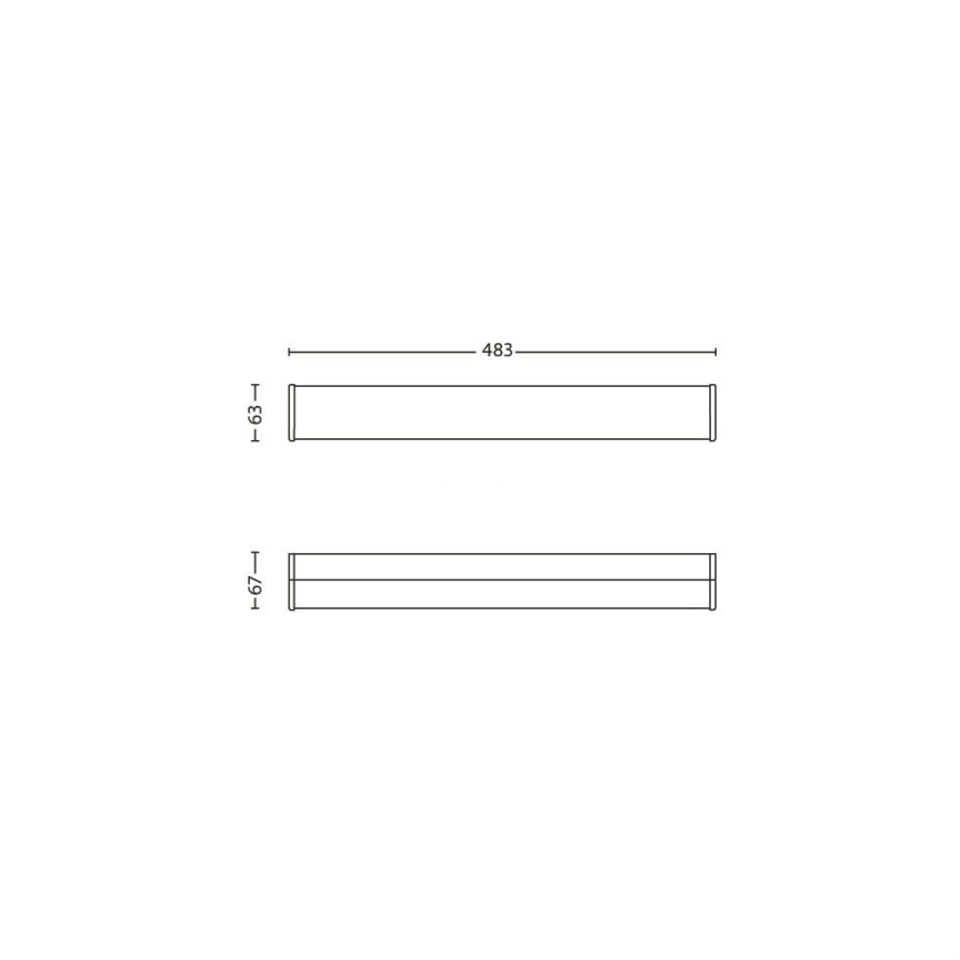 Philips 34059/11/16 - LED Badrum Väggbelysning MYBATHROOM FIT 3xLED/2.5W