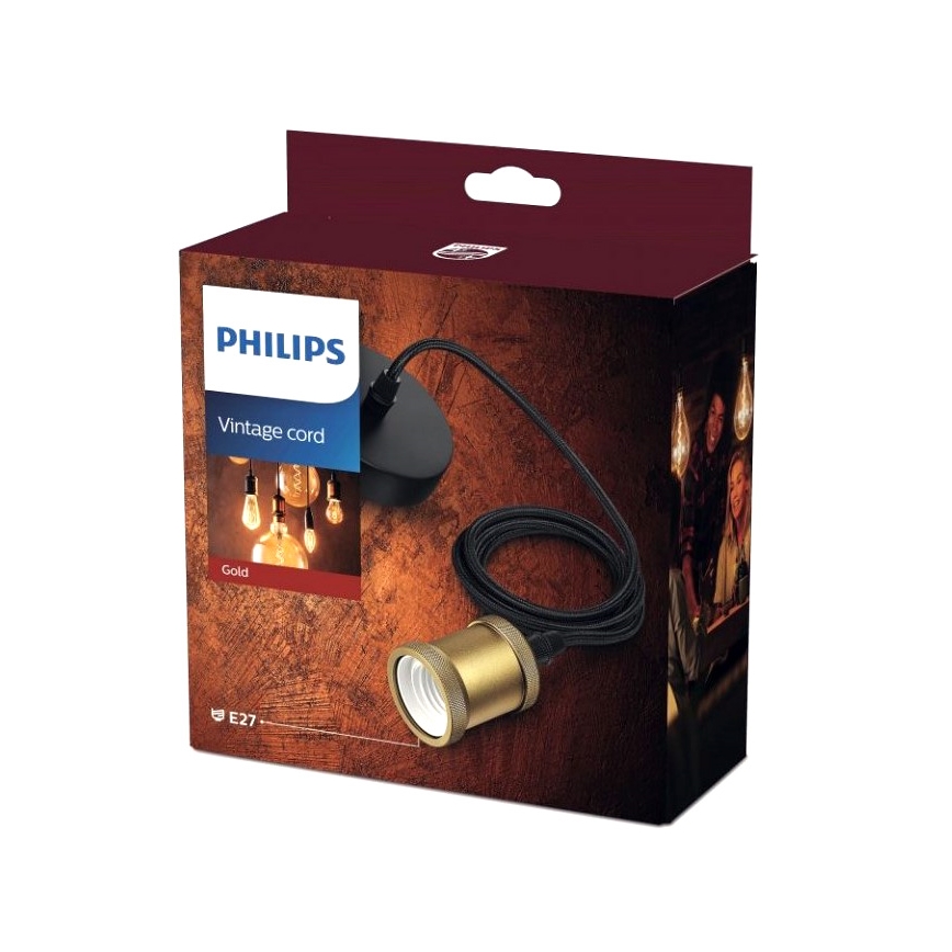 Philips 36107/10/PN - Strömkabel 1xE27/40W/230V