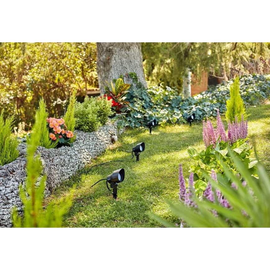 Philips - SET OM 3x LED Utomhus spotlampa LED/6W/230V 2700K IP44