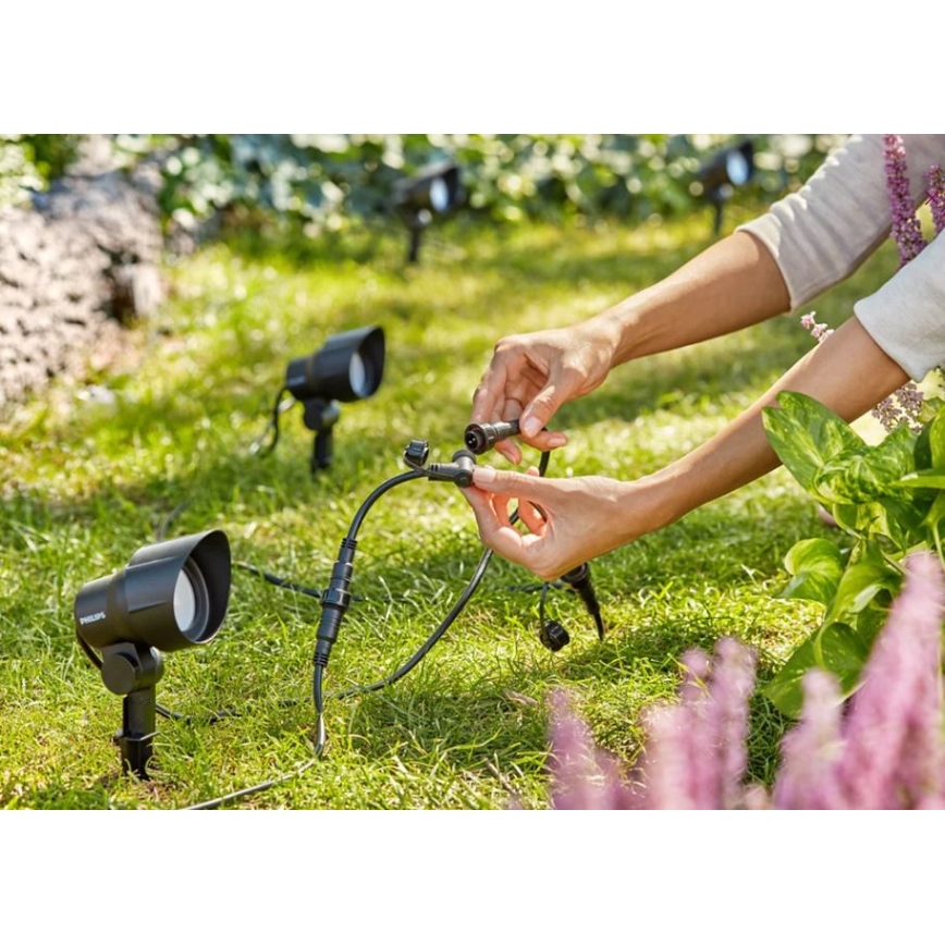 Philips - SET OM 3x LED Utomhus spotlampa LED/6W/230V 2700K IP44