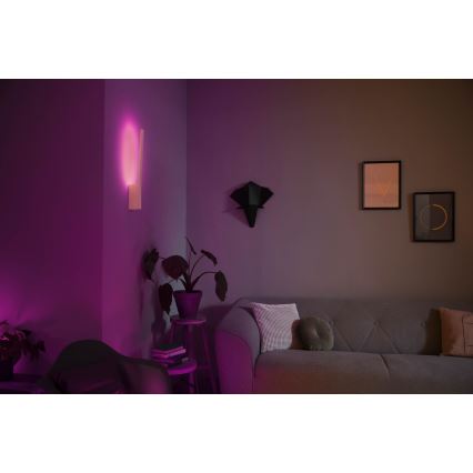 Philips - LED RGBW-dimmbar vägglampa Hue LIANE White And Color Ambiance LED/12W/230V