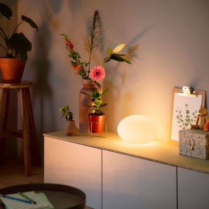 Philips - LED RGB Dimbar bordslampa Hue FLOURISH White And Color Ambiance 1xE27/9,5W/230V