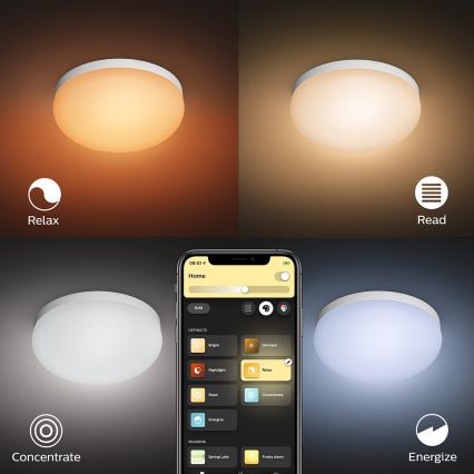 Philips - LED RGBW Dimbart takarmatur Hue FLOURISH White And Color Ambiance LED/32W/230V