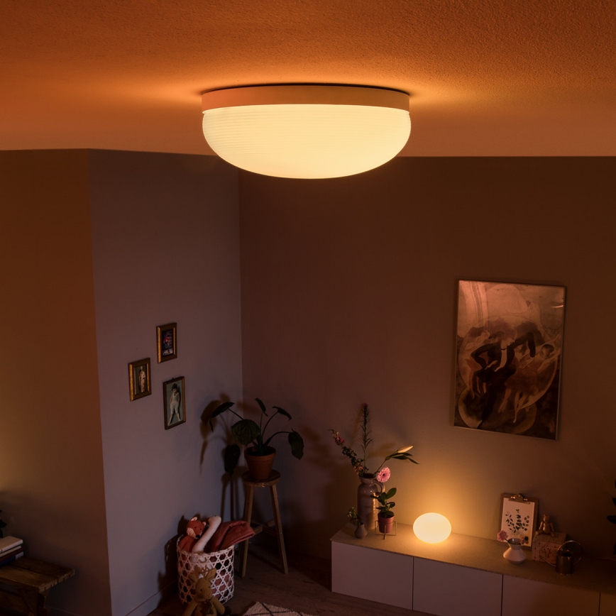 Philips - LED RGBW Dimbart takarmatur Hue FLOURISH White And Color Ambiance LED/32W/230V