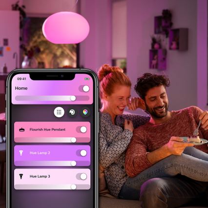 Philips - LED RGBW Dimbar taklampa Hue FLOURISH LED/39W/230V
