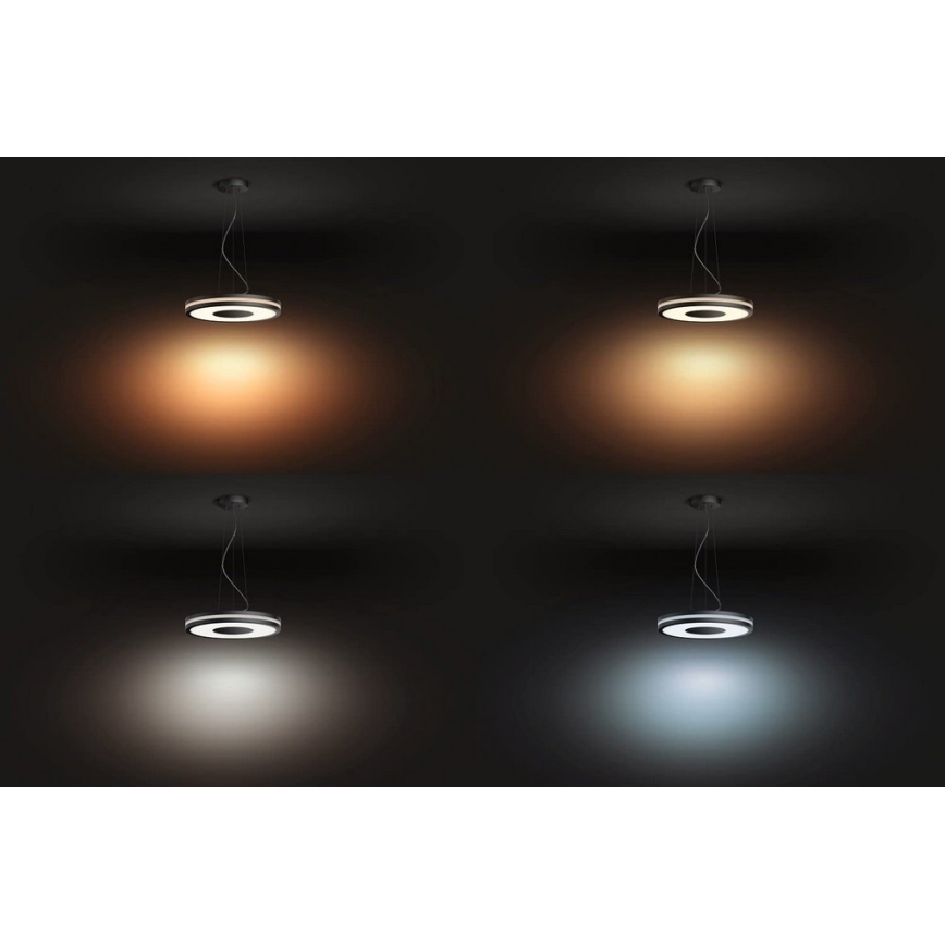 Philips 40984/30/P7 - Dimbar LED-lampakrona med snöre Hue BEING LED/39W/230V + Fjärrkontroll 
