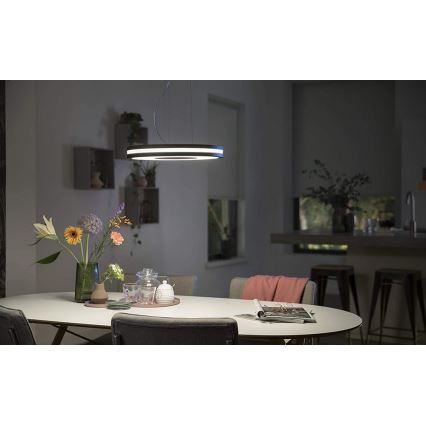Philips 40984/30/P7 - Dimbar LED-lampakrona med snöre Hue BEING LED/39W/230V + Fjärrkontroll 