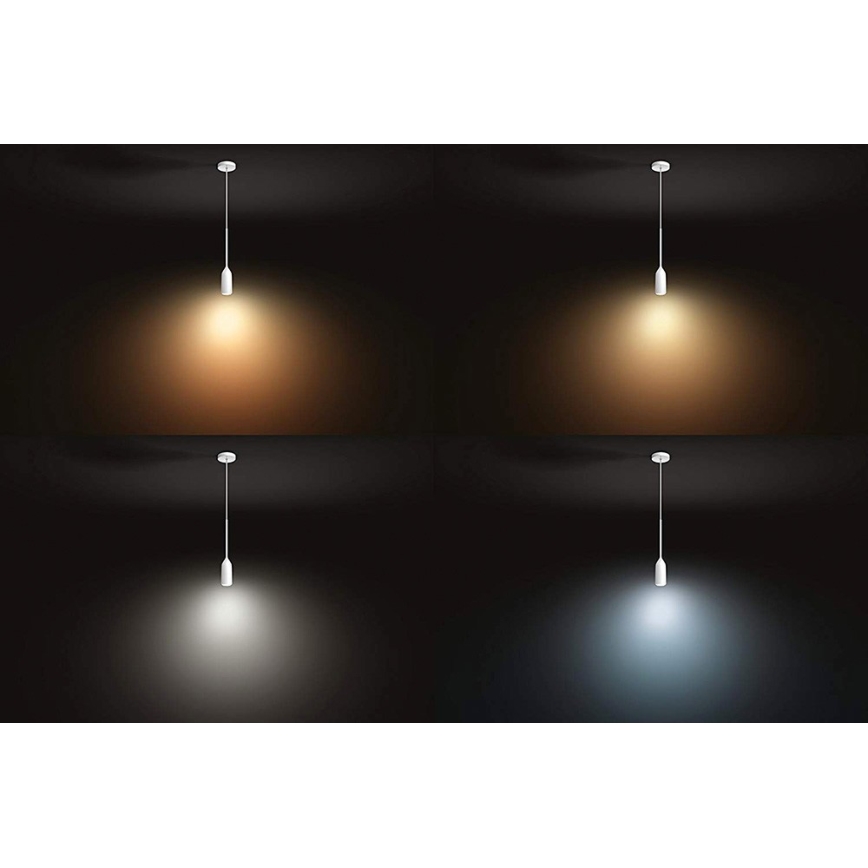 Philips 43006/31/P6 - Dimbar LED-lampakrona med snöre Hue DEVOTE 1xE27/9,5W/230V