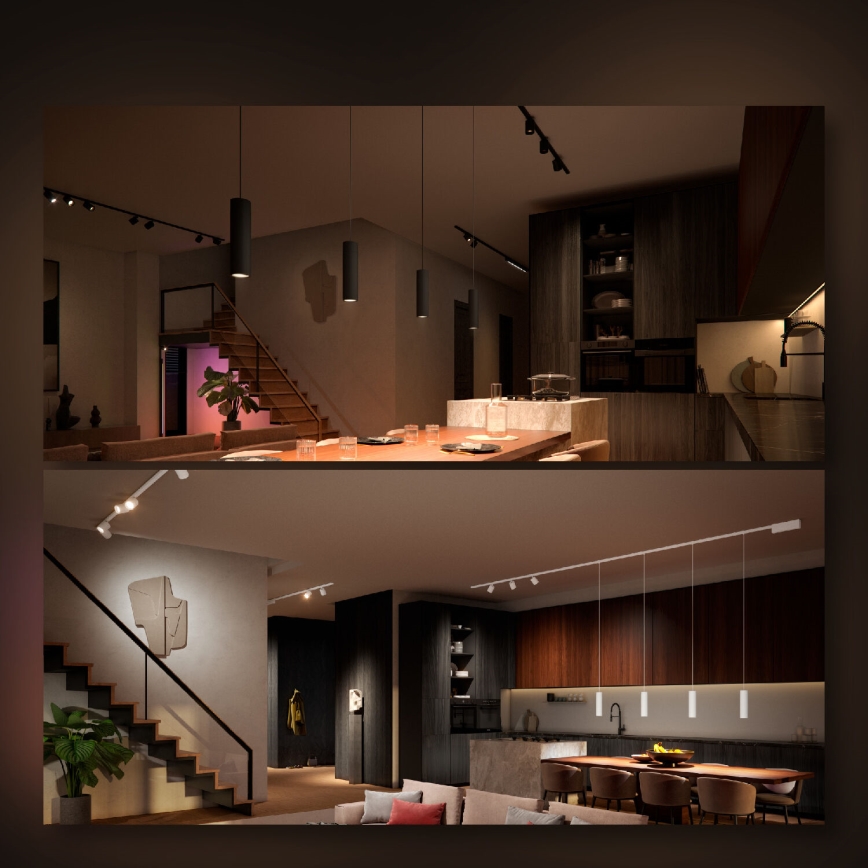 Philips - SET 4x LED RGB Dimbar spotlight för Hue-skena PERIFO LED RGB/20,8W/230V 2000-6500K