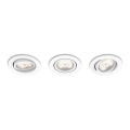 Philips 50113/31/P0 - SET 3x LED Dimbar belysning CASEMENT LED/4.W/230V