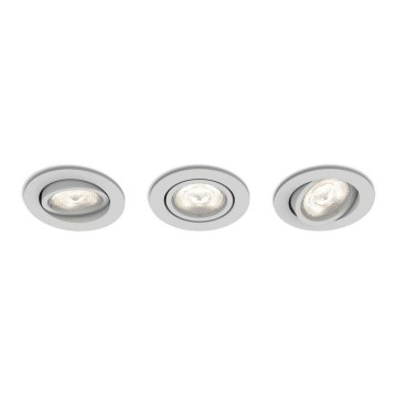 Philips 50113/87/P0 - SET 3x LED Dimbar belysning CASEMENT LED/4.5W/230V