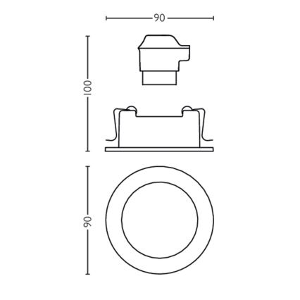 Philips 50181/87/PN - Lampupphängning MYLIVING ENNEPER 1xGU10/5.5W/230V