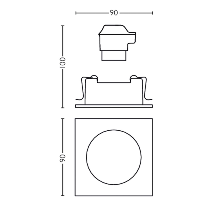 Philips 50191/87/PN - Lampupphängning MYLIVING ENNEPER 1xGU10/5.5W/230V