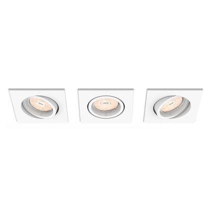 Philips - KIT 3x Infälld lampa 1xGU10/5,5W/230V