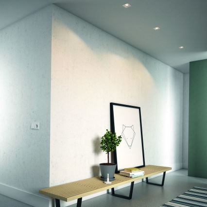 Philips - Set om 3 LED RGBW dimbara infällda downlights 1xGU10/4,8W/230V vit + fjärrkontroll