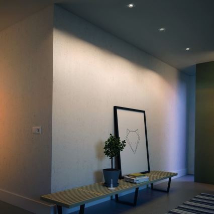 Philips - Set om 3 LED RGBW dimbara infällda downlights 1xGU10/4,8W/230V vit + fjärrkontroll