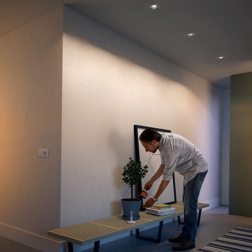 Philips - 3-pack infälld downlight 1xGU10/5,5W/230V
