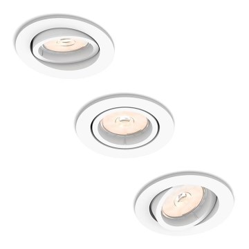 Philips 50393/31/PN - Set med 3 infällda spottar DONEGAL 1xGU10/5,5W/230V