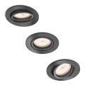 Philips 50393/99/PN - SET 3x Infälld Belysning MYLIVING DONEGAL 1xGU10/5,5W/230V