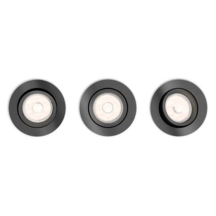 Philips 50393/99/PN - SET 3x Infälld Belysning MYLIVING DONEGAL 1xGU10/5,5W/230V