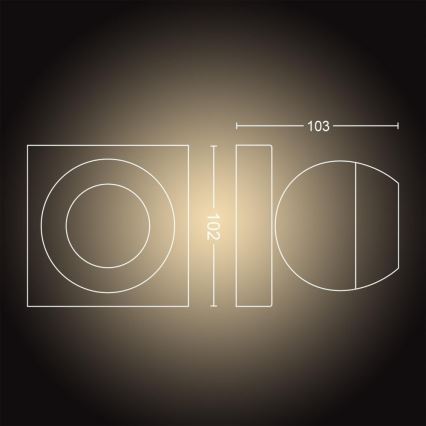 Philips - LED dimbar spotlight Hue BUCKRAM 1xGU10/5W/230V + fjärrkontroll