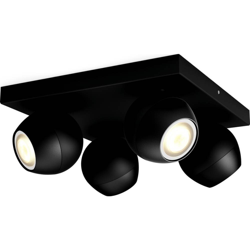 Philips - LED Dimbar Spotbelysning Hue BUCKRAM 4xGU10/5W/230V + fjärrkontroll