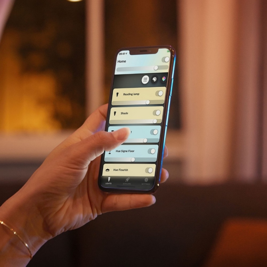 Philips - LED Dimbar Spotbelysning Hue BUCKRAM 4xGU10/5W/230V + fjärrkontroll