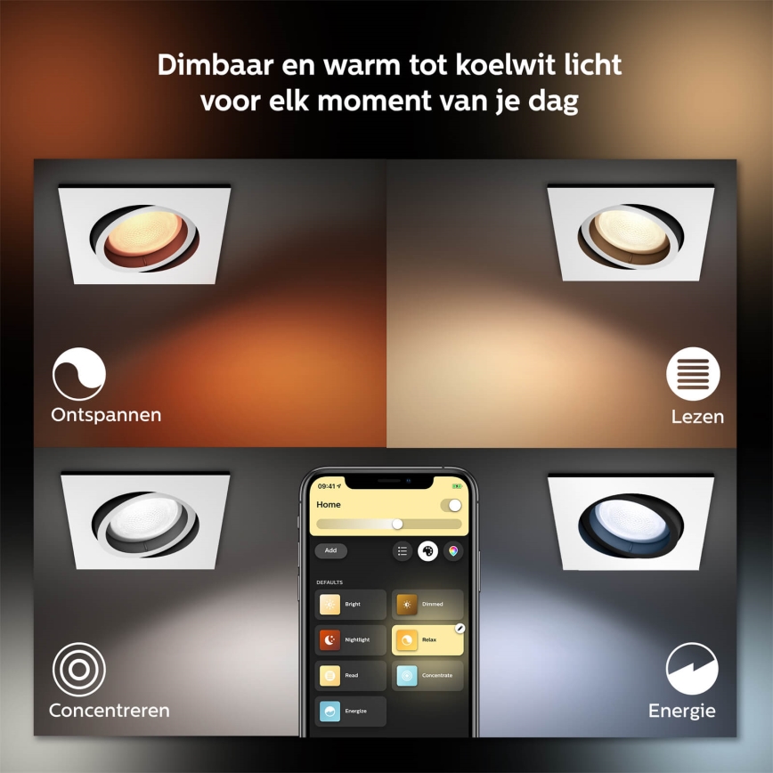 Philips - LED RGB Ljusreglerad upphängd taklampa Hue CENTURA 1xGU10/5,7W/230V