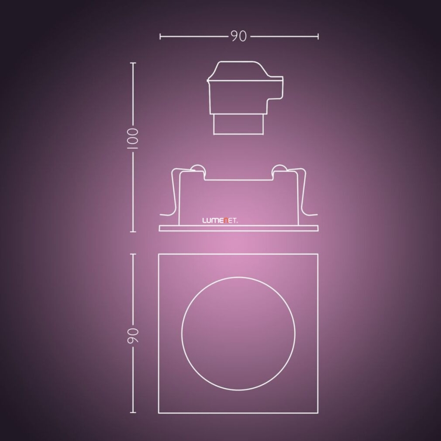 Philips - LED RGBW Ljusreglerad upphängd taklampa Hue CENTURA 1xGU10/5,7W/230V