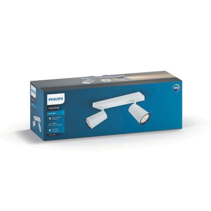 Philips 50572/31/PN - LED Spotlight MYLIVING PAISLEY 2xGU10/5,5W/230V