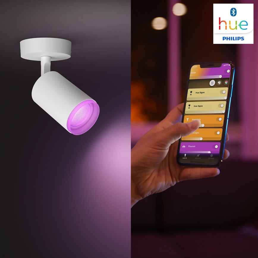 Philips - LED RGBW Dimbar spotlight Hue FUGATO 1xGU10/5,7W/230V