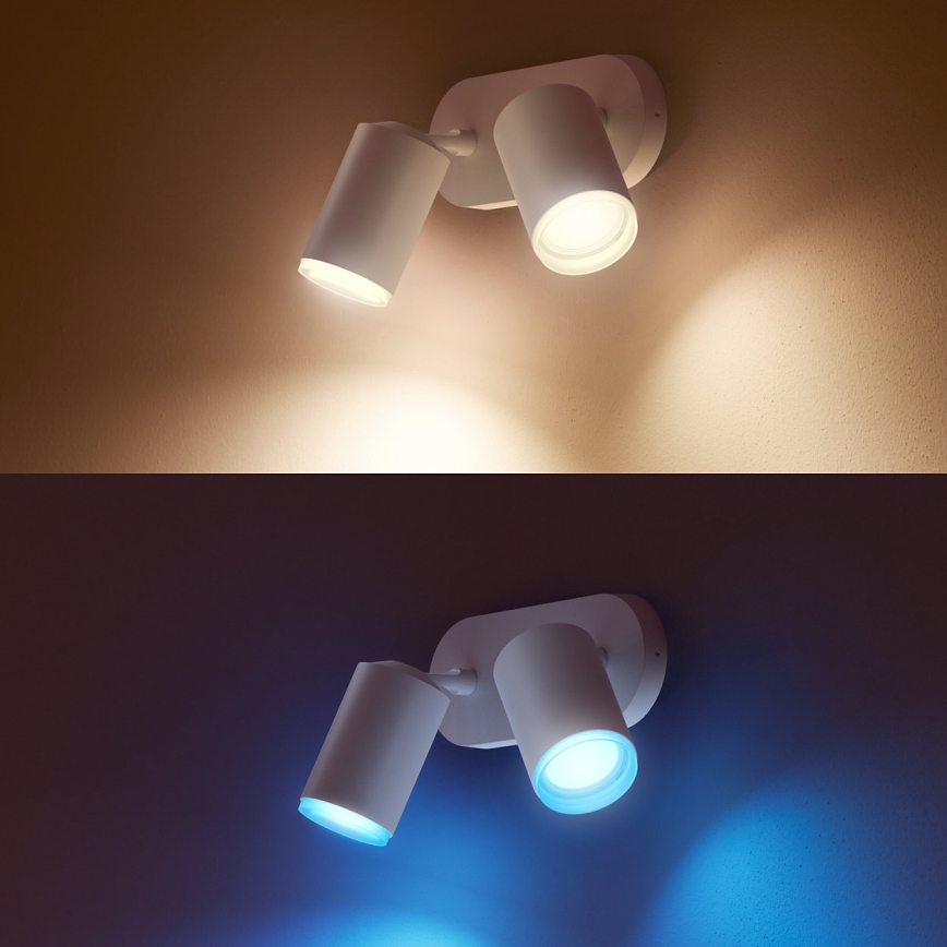 Philips - LED RGBW Dimbar spotlight Hue FUGATO 2xGU10/5,7W/230V