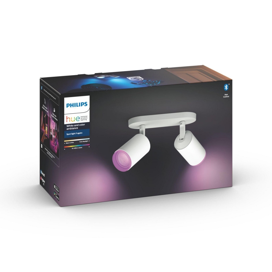 Philips - LED RGBW Dimbar spotlight Hue FUGATO 2xGU10/5,7W/230V
