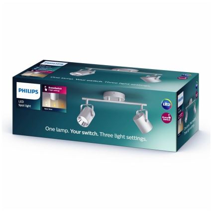 Philips 50662/14/P0 - LED Spotlampa BYRE 2xLED/4,3W/230V 2200/2500/2700K