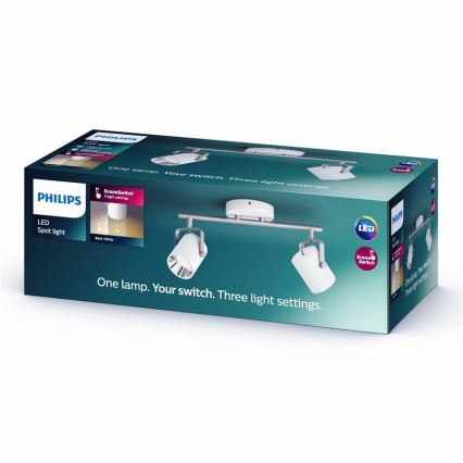 Philips - LED-spotlampa 2xLED/4,3W/230V 2200/2500/2700K