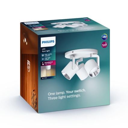 Philips - LED dimbar spotlight 3xLED/4,5W/230V