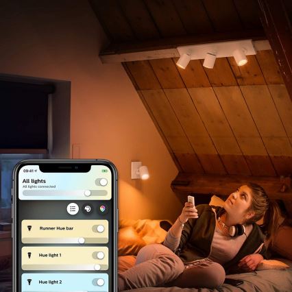 Philips - LED Dimbar Hue RUNNER-armatur 1xGU10/5W/230V + fjärrkontroll