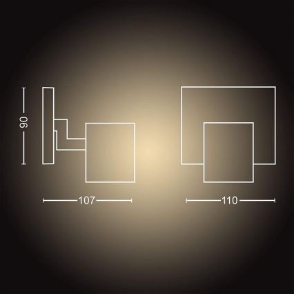 Philips - LED Dimbar Hue RUNNER-armatur 1xGU10/5W/230V + fjärrkontroll