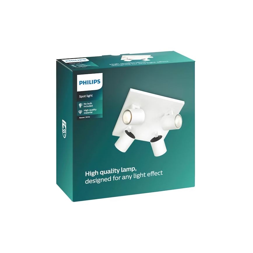 Philips - Spotarmatur 4xGU10/20W/230V