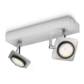 Philips 53192/48/16 - LED Dimbart Spotlights MILLENNIUM 2xLED/4W/230V